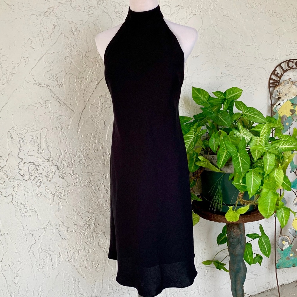 Chic Black Halter Dress by JONES WEAR DRESS